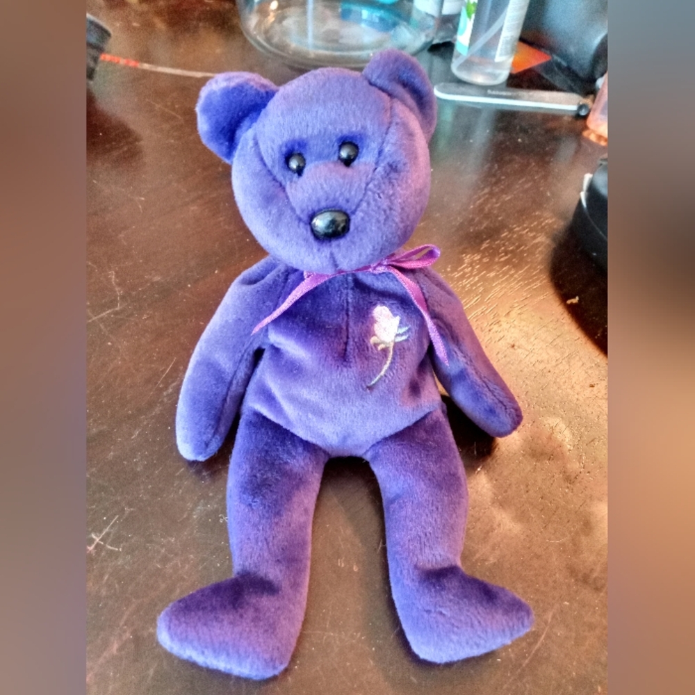 Original 1995 Purple Princess Diana Beanie Baby